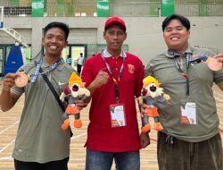 Petanque Agam Raih Perunggu di Porprov Sumbar, Wahyudi-Asep Naik Podium