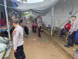 Polsek Palembayan Sambangi Huntara Kayu Pasak, Pastikan Warga Tetap Aman dan Kondusif