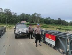 Polisi Turun Cek Jembatan Bailey Subarang Aia, Pastikan Akses Warga Palembayan Tetap Aman